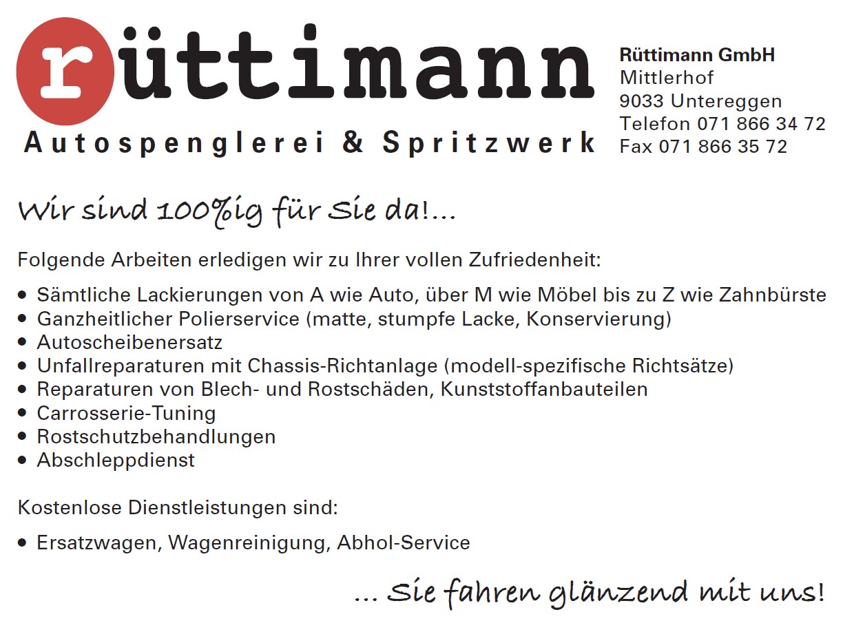 You are currently viewing Rüttimann Autospenglerei & Spritzewerk